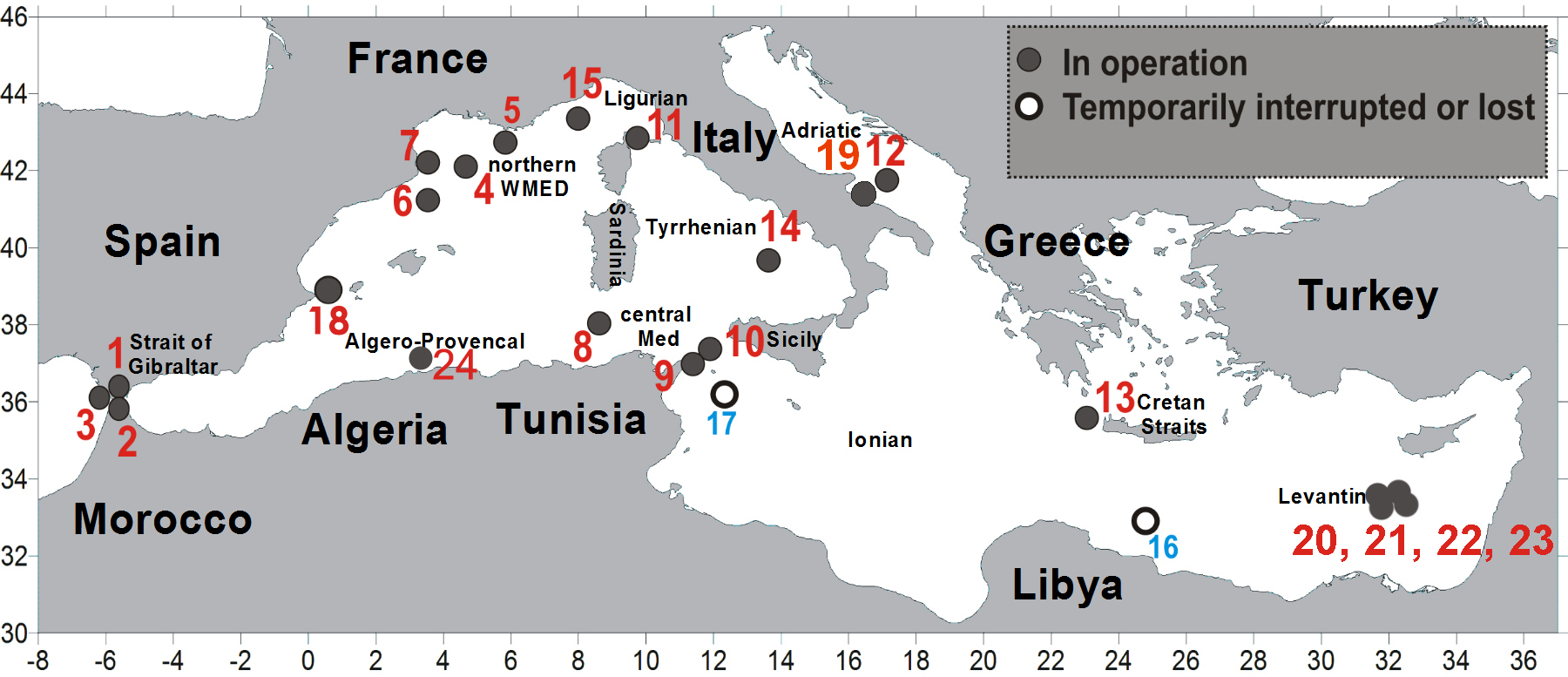 Mediterranean Sea: underwater sensors monitor global warming